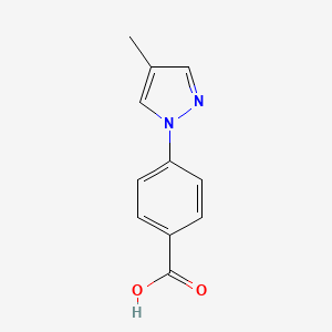 4-(4-Methyl-1H-pyrazol-1-yl)benzoic acid chemical structure (CAS 220462-24-8)