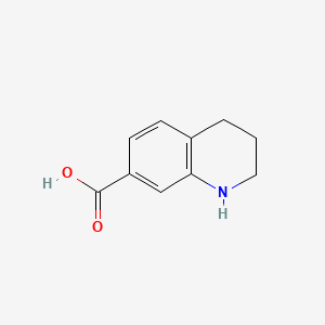 1,2,3,4-Tetrahydroquinoline-7-carboxylic acid chemical structure (CAS 22048-88-0)