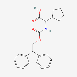 Fmoc-Cpg-OH chemical structure (CAS 220497-61-0)
