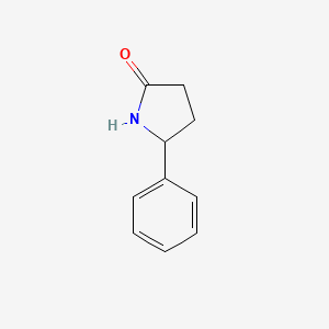 5-Phenylpyrrolidin-2-one chemical structure (CAS 22050-10-8)