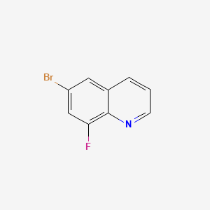 6-Bromo-8-fluoroquinoline chemical structure (CAS 220513-46-2)