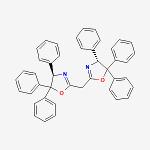Bis((R)-4,5,5-triphenyl-4,5-dihydrooxazol-2-yl)methane chemical structure (CAS 220578-26-7)