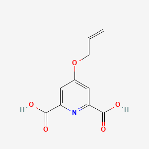4-(Allyloxy)pyridine-2,6-dicarboxylic acid chemical structure (CAS 220616-66-0)