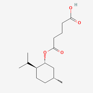 5-(((1R,2S,5R)-2-Isopropyl-5-methylcyclohexyl)oxy)-5-oxopentanoic acid chemical structure (CAS 220621-22-7)