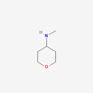 N-Methyltetrahydro-2H-pyran-4-amine chemical structure (CAS 220641-87-2)