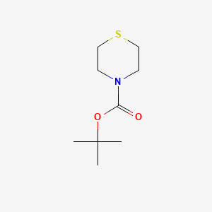 tert-Butyl thiomorpholine-4-carboxylate chemical structure (CAS 220655-09-4)