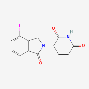3-(4-Iodo-1-oxoisoindolin-2-yl)piperidine-2,6-dione chemical structure (CAS 2207541-30-6)