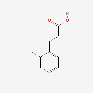 3-(2-Methylphenyl)propionic acid chemical structure (CAS 22084-89-5)