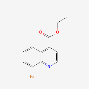 Ethyl 8-bromoquinoline-4-carboxylate chemical structure (CAS 220844-75-7)