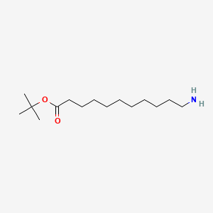 tert-Butyl 11-aminoundecanoate chemical structure (CAS 220851-29-6)
