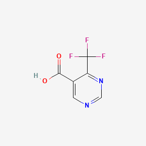 4-(Trifluoromethyl)pyrimidine-5-carboxylic acid chemical structure (CAS 220880-12-6)