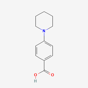 4-(Piperidin-1-yl)benzoic acid chemical structure (CAS 22090-24-0)