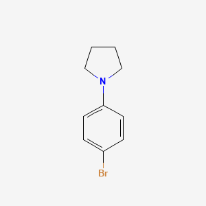 N-(4-Bromophenyl)pyrrolidine chemical structure (CAS 22090-26-2)