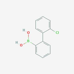 (2'-Chloro-[1,1'-biphenyl]-2-yl)boronic acid chemical structure (CAS 2209082-58-4)