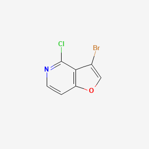 3-Bromo-4-chlorofuro[3,2-c]pyridine chemical structure (CAS 220939-72-0)