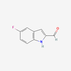 5-Fluoro-1H-indole-2-carbaldehyde chemical structure (CAS 220943-23-7)