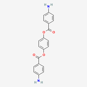 1,4-Phenylene bis(4-aminobenzoate) chemical structure (CAS 22095-98-3)