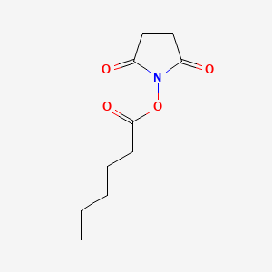 N-(Hexanoyloxy)succinimide chemical structure (CAS 22102-92-7)