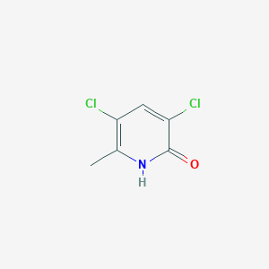 3,5-Dichloro-6-methylpyridin-2-ol chemical structure (CAS 22109-55-3)