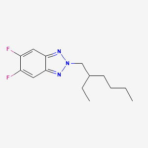 2-(2-Ethylhexyl)-5,6-difluoro-2H-benzo[d][1,2,3]triazole chemical structure (CAS 2211181-64-3)