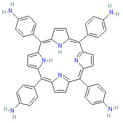 5,10,15,20-Tetrakis(4-aminophenyl)-21H,23H-porphine chemical structure (CAS 22112-84-1)