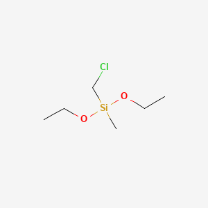 (Chloromethyl)diethoxy(methyl)silane chemical structure (CAS 2212-10-4)