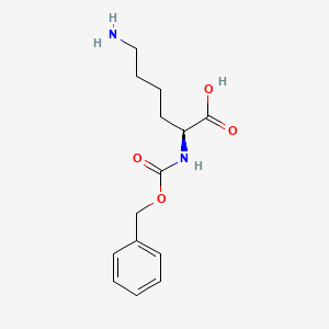 (S)-6-Amino-2-(((benzyloxy)carbonyl)amino)hexanoic acid chemical structure (CAS 2212-75-1)