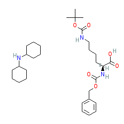 Z-Lys(Boc)-OH.DCHA chemical structure (CAS 2212-76-2)