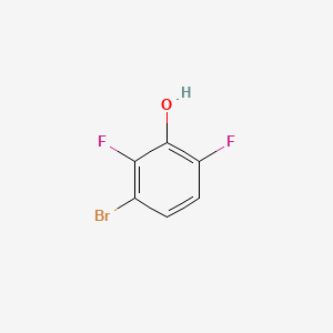 3-Bromo-2,6-difluorophenol chemical structure (CAS 221220-99-1)