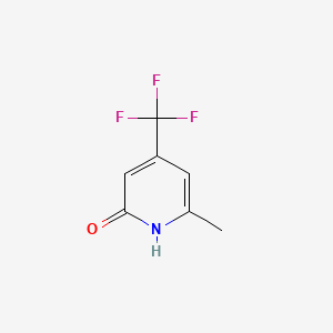 6-Methyl-4-(trifluoromethyl)pyridin-2(1H)-one chemical structure (CAS 22123-19-9)