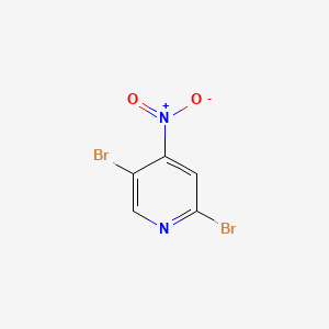 2,5-Dibromo-4-nitropyridine chemical structure (CAS 221241-31-2)