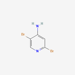 2,5-Dibromopyridin-4-amine chemical structure (CAS 221241-37-8)