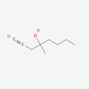 4-Methyl-1-octyn-4-ol chemical structure (CAS 22128-43-4)