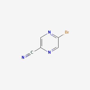 5-Bromopyrazine-2-carbonitrile chemical structure (CAS 221295-04-1)