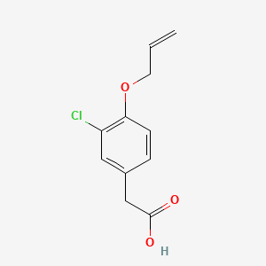 2-(4-(Allyloxy)-3-chlorophenyl)acetic acid chemical structure (CAS 22131-79-9)