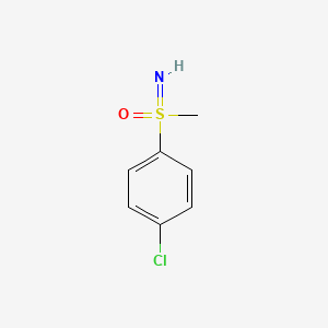S-Methyl-S-(4-chlorophenyl) sulfoximine chemical structure (CAS 22132-99-6)