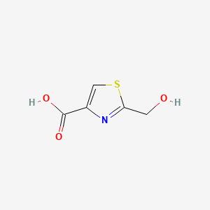 2-(Hydroxymethyl)thiazole-4-carboxylic acid chemical structure (CAS 221322-09-4)