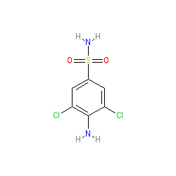 4-Amino-3,5-dichlorobenzenesulfonamide chemical structure (CAS 22134-75-4)