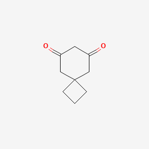 Spiro[3.5]nonane-6,8-dione chemical structure (CAS 221342-48-9)