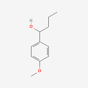 1-(4-Methoxyphenyl)butan-1-ol chemical structure (CAS 22135-50-8)