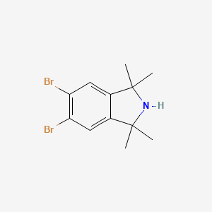 5,6-Dibromo-1,1,3,3-tetramethylisoindoline chemical structure (CAS 221368-76-9)