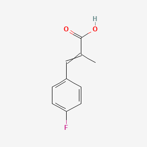 3-(4-Fluorophenyl)-2-methylacrylic acid chemical structure (CAS 22138-72-3)