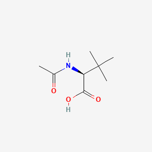 (2S)-2-Acetamido-3,3-dimethylbutanoic acid chemical structure (CAS 22146-59-4)