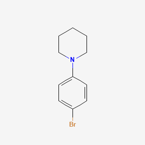 1-(4-Bromophenyl)piperidine chemical structure (CAS 22148-20-5)