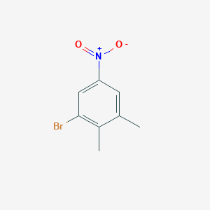 1-Bromo-2,3-dimethyl-5-nitrobenzene chemical structure (CAS 22162-22-7)