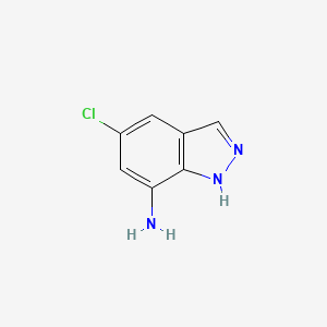 5-Chloro-1H-indazol-7-amine chemical structure (CAS 221681-89-6)