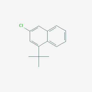 1-(tert-Butyl)-3-chloronaphthalene chemical structure (CAS 2217657-09-3)