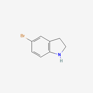 5-Bromoindoline chemical structure (CAS 22190-33-6)