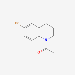1-Acetyl-6-bromo-1,2,3,4-tetrahydroquinoline chemical structure (CAS 22190-40-5)