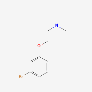 2-(3-Bromophenoxy)-N,N-dimethylethanamine chemical structure (CAS 221915-84-0)